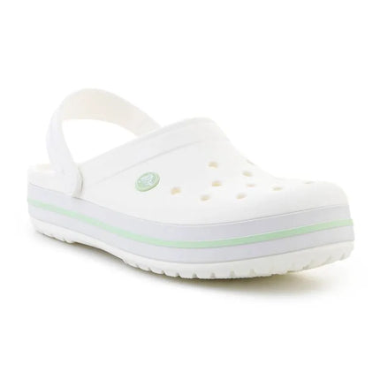 CROCS CROCBAND, BALTA/ŠVIESIAI ŽALIA 11016-1YL
