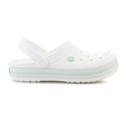 CROCS CROCBAND, BALTA/ŠVIESIAI ŽALIA 11016-1YL