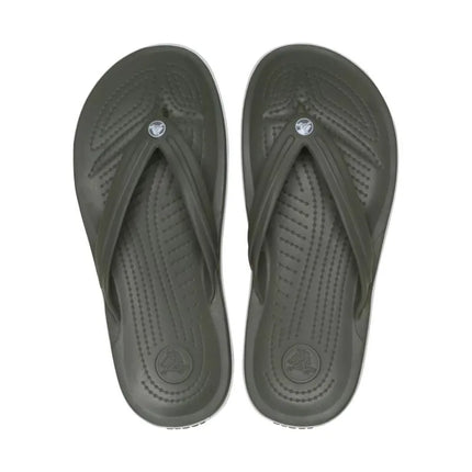 Crocs Crocband Flip šlepetės per pirštą, alyvuogių spalvos, 11033 3J5