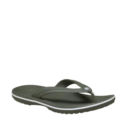 Crocs Crocband Flip šlepetės per pirštą, alyvuogių spalvos, 11033 3J5