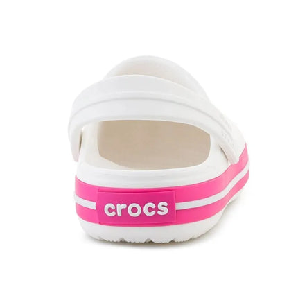 CROCS CROCBAND vaikiškos klumpės, baltos/rožinės (PINK CRUSH), 207006-6WU