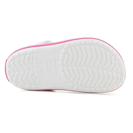 CROCS CROCBAND vaikiškos klumpės, baltos/rožinės (PINK CRUSH), 207006-6WU