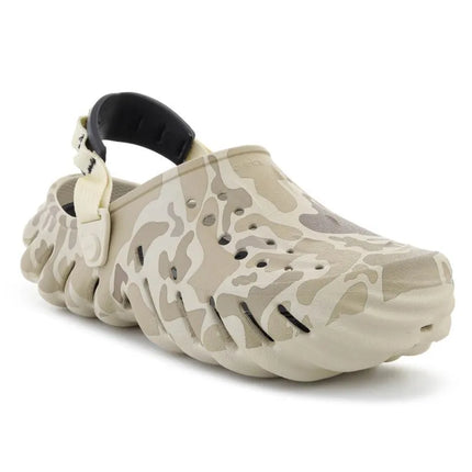 CROCS ECHO DUCK CAMO klumpės, kaulo/juoda spalva 211981-2YJ