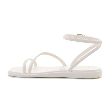 CROCS MIAMI basutės su dirželiu aplink kulkšnį, spalva: kreminė (chalk), 212256-0WV