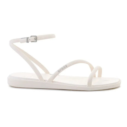 CROCS MIAMI basutės su dirželiu aplink kulkšnį, spalva: kreminė (chalk), 212256-0WV