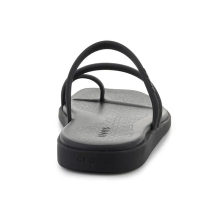 CROCS MIAMI basutės su dirželiu per pirštą, juodos spalvos, 209862-001