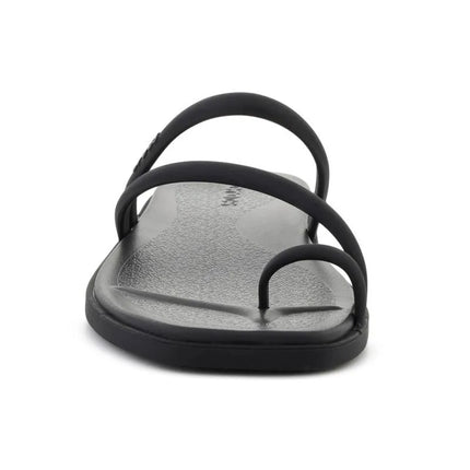 CROCS MIAMI basutės su dirželiu per pirštą, juodos spalvos, 209862-001