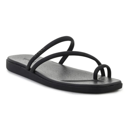 CROCS MIAMI basutės su dirželiu per pirštą, juodos spalvos, 209862-001