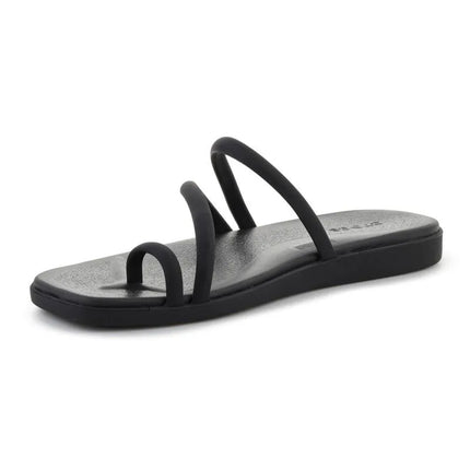 CROCS MIAMI basutės su dirželiu per pirštą, juodos spalvos, 209862-001