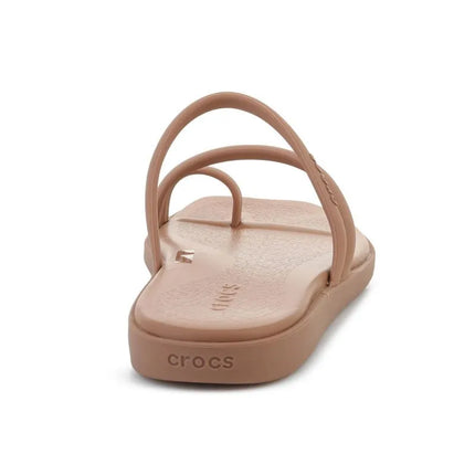 CROCS MIAMI basutės su dirželiu tarpupirščiui, pieno šokolado spalvos 209862-2JJ