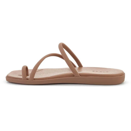 CROCS MIAMI basutės su dirželiu tarpupirščiui, pieno šokolado spalvos 209862-2JJ