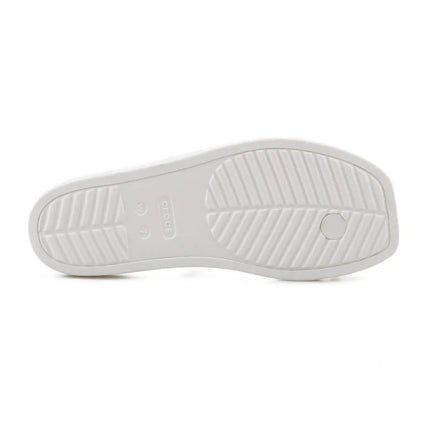 CROCS MIAMI basutės su dirželiu ties pirštais, kreminės spalvos 209862-0WV