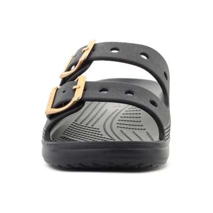 CROCS SATURDAY METALLIC BUCKLE juodos spalvos basutės 213316-001