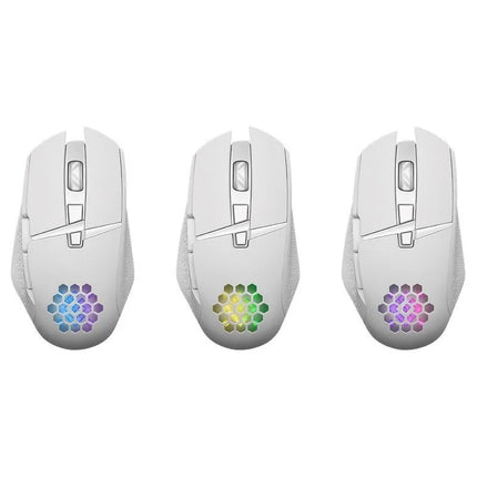Defender pelė GM-514 Glory optinė RF RGB 3200DPI 7P balta 52513