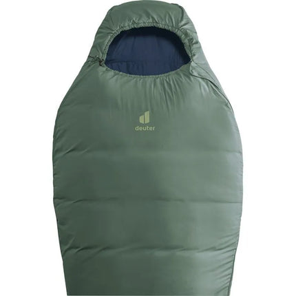 Deuter Orbit EL +5C/41F suaugusiųjų mumijos formos miegmaišis, medžiaga: polietersulfonas (PES), „Ripstop“, žalia spalva