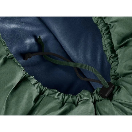„Deuter Orbit SL 0°C/32°F“ suaugusiųjų mumijos formos miegmaišis, audinys – polietileno sulfonatas (PES), „Ripstop“ žalias