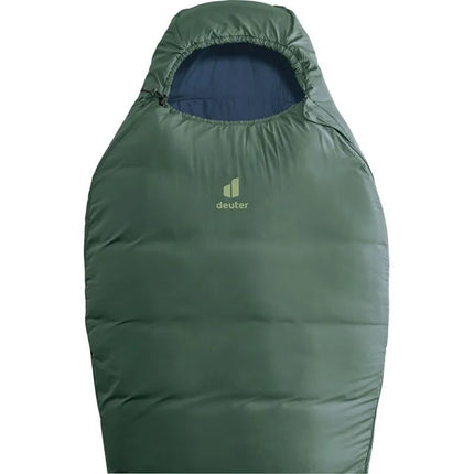 Deuter Orbit SL +5C/41F suaugusiųjų mumijos formos miegmaišis, audinys: polietileno sulfonatas (PES), „Ripstop“, žalias