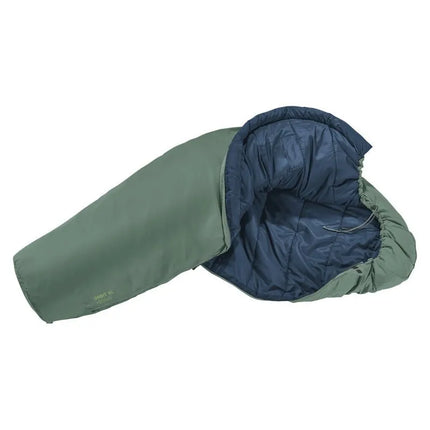 Deuter Orbit SL +5C/41F suaugusiųjų mumijos formos miegmaišis, audinys: polietileno sulfonatas (PES), „Ripstop“, žalias