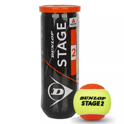 Dunlop 2 etapo oranžiniai teniso kamuoliukai (3 vnt.)
