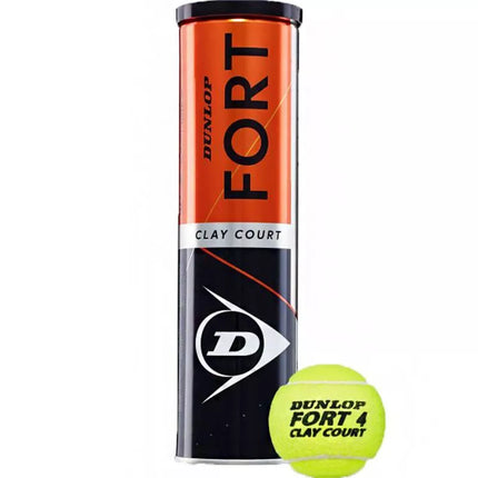 Dunlop Fort Clay Court teniso kamuoliukai, 4 vnt., 601613
