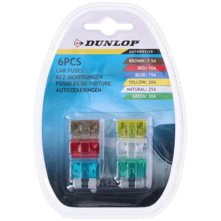 DUNLOP saugiklių rinkinys 6 vnt.