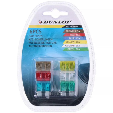 DUNLOP saugiklių rinkinys 6 vnt.