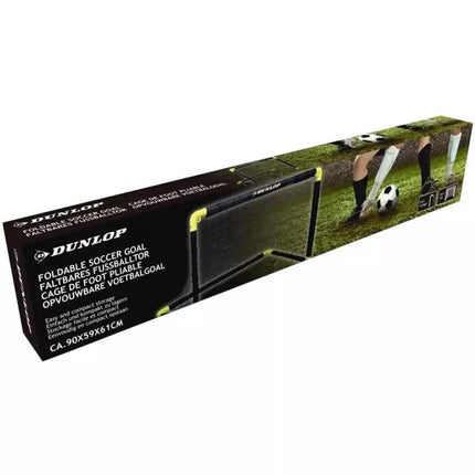 Dunlop sulankstomi futbolo vartai su tinkleliu 90x59x61cm 133591