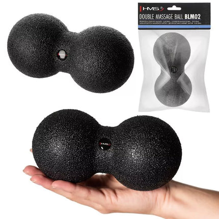 Dvigubas masažo kamuoliukas / Duo kamuoliukas HMS BLM02 8*16CM