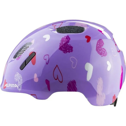 Dviračio šalmas ALPINA XIMO 2 PURPLE HEARTS GLOSS, 49-54 cm