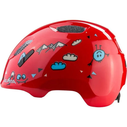 Dviračio šalmas ALPINA XIMO 2, RED SMILE GLOSS, 49-54 cm