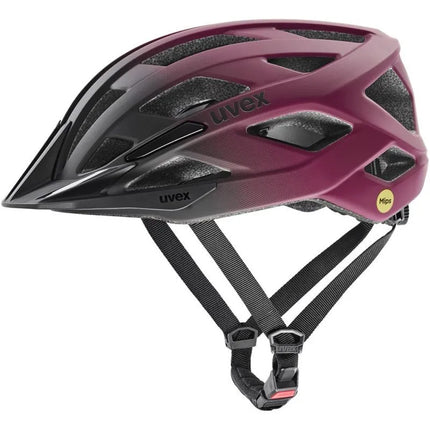 Dviračio šalmas UVEX I-vo 2 MIPS, 56-60cm, spanguolių spalvos / matinė juoda