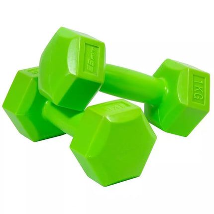 EB FIT Kompozitinių hantelių rinkinys 2x1kg Žalias 1027012