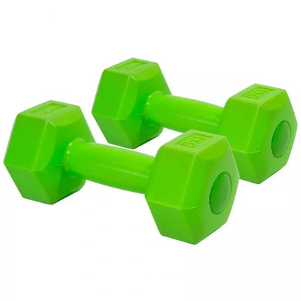 EB FIT Kompozitinių hantelių rinkinys 2x1kg Žalias 1027012