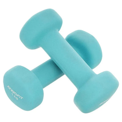 EB FIT neopreninis hantelis 1 kg, mėlynas 1029238