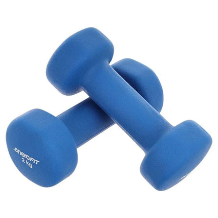 EB FIT neopreninis hantelis 2 kg mėlynas 1029252