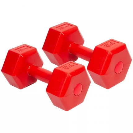 EB FIT sudėtinių hantelių komplektas 2x3kg raudonas 1027036