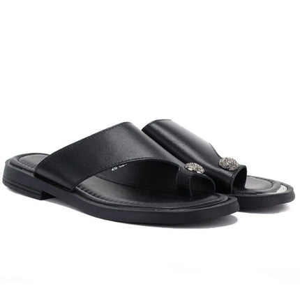 Elegantiškos moteriškos šlepetės, juodos, Vinceza 62307