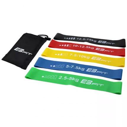 Fitneso ir Krosfito mini juostų rinkinys 5 viename EB FIT 1028842