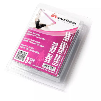 Fitneso juosta 120 cm 3 vnt. Meteor 31150