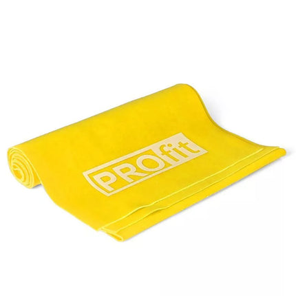 FITNESS PROFIT ILGAS LENGVAS TAMPRIKO DIRŽAS 200x15x0.35cm geltonas DK 2227