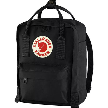 Fjällräven Kånken Mini Black vaikams miesto mokyklos kuprinė juoda (F23561-550)