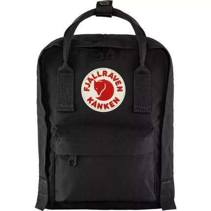 Fjällräven Kånken Mini Black vaikams miesto mokyklos kuprinė juoda (F23561-550)