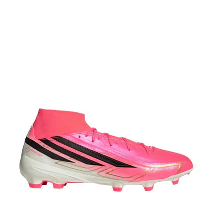 Futbolo bateliai Adidas F50 Hyperfast League Mid FG, rožiniai, KJ6714