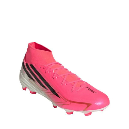 Futbolo bateliai Adidas F50 Hyperfast League Mid FG, rožiniai, KJ6714