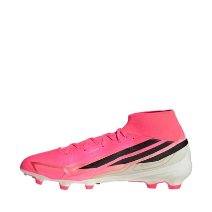 Futbolo bateliai Adidas F50 Hyperfast League Mid FG, rožiniai, KJ6714
