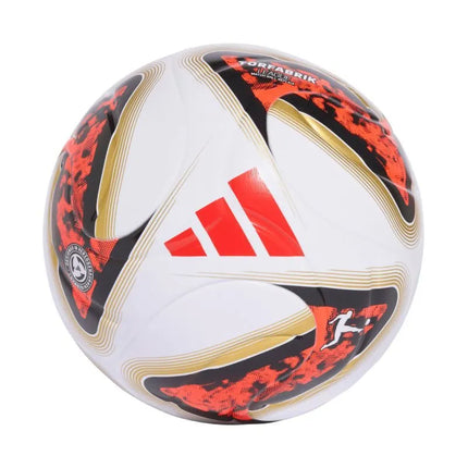 Futbolo kamuolys adidas Bundesliga 26/27 Torfabrik League Box, baltas-oranžinis-auksinis HY5057