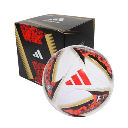 Futbolo kamuolys adidas Bundesliga 26/27 Torfabrik League Box, baltas-oranžinis-auksinis HY5057