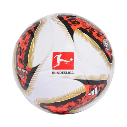 Futbolo kamuolys adidas Bundesliga 26/27 Torfabrik League Box, baltas-oranžinis-auksinis HY5057