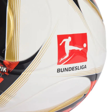 Futbolo kamuolys adidas Bundesliga 26/27 Torfabrik League J290 baltas-oranžinis-auksinis HY5059