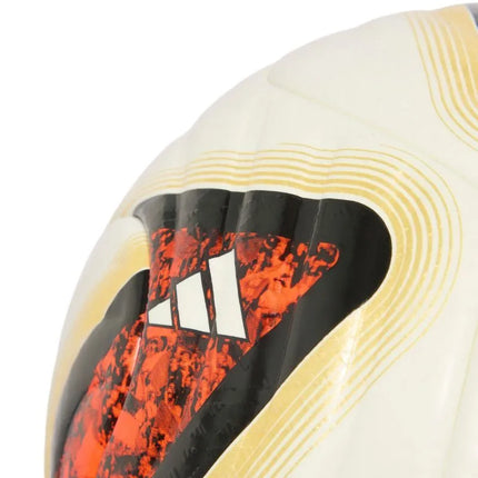 Futbolo kamuolys adidas Bundesliga 26/27 Torfabrik Pro baltas-oranžinis-auksinis KG6037